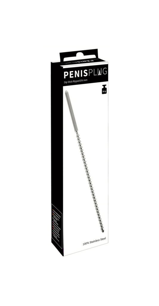 Penis Plug "Dip Stick Ripped Ø 6 mm"