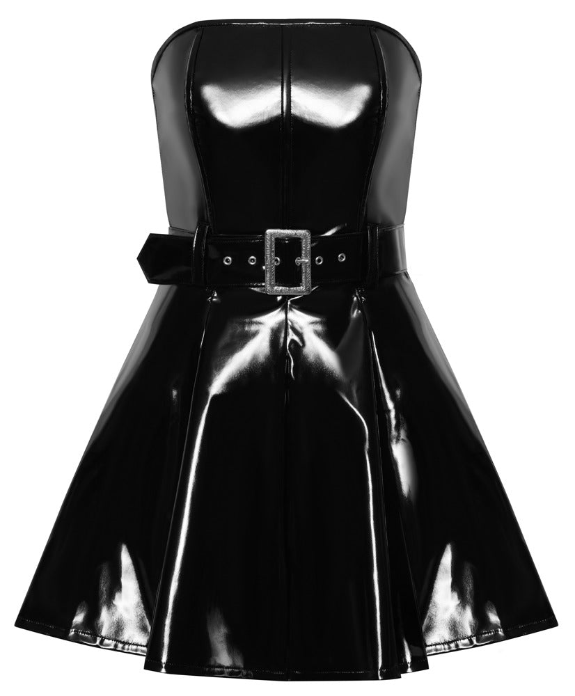 Kleid aus Lack "Black Level"