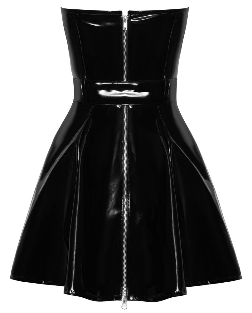 Kleid aus Lack "Black Level"